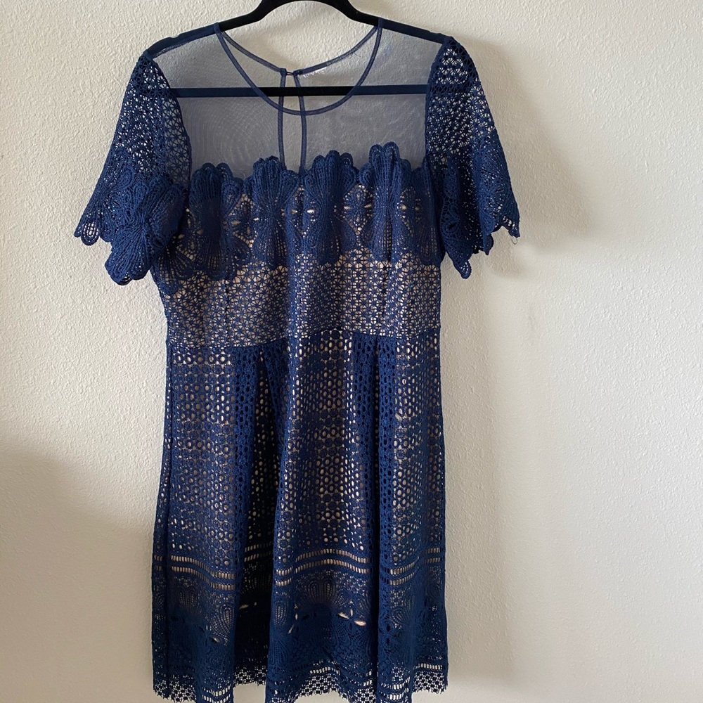 Blue floral Dress